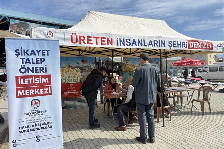 Denizli Büyükşehir pazaryerlerinde halkın nabzını tutuyor Denizli Büyükşehir Belediyesi,