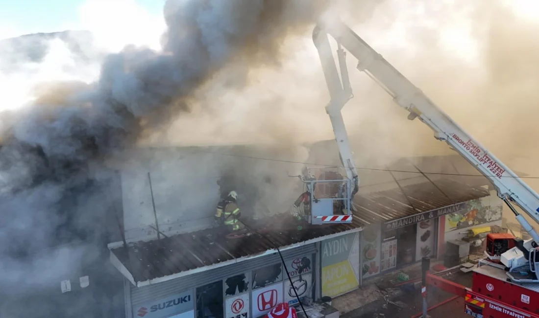 İzmir Buca’daki işyeri yangını kontrol altına alındı İzmir’in Buca ilçesindeki