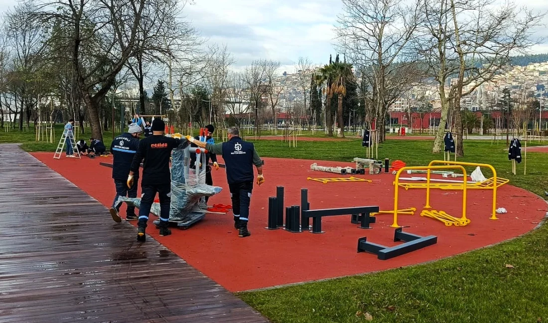 İzmit Millet Bahçesi’ne yeni spor aletleri Kocaeli Büyükşehir Belediyesi,