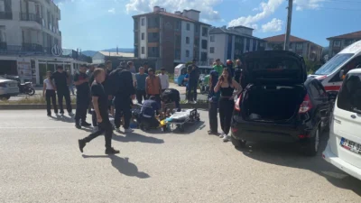  Düzce’nin Beci mevkisinde motosiklet